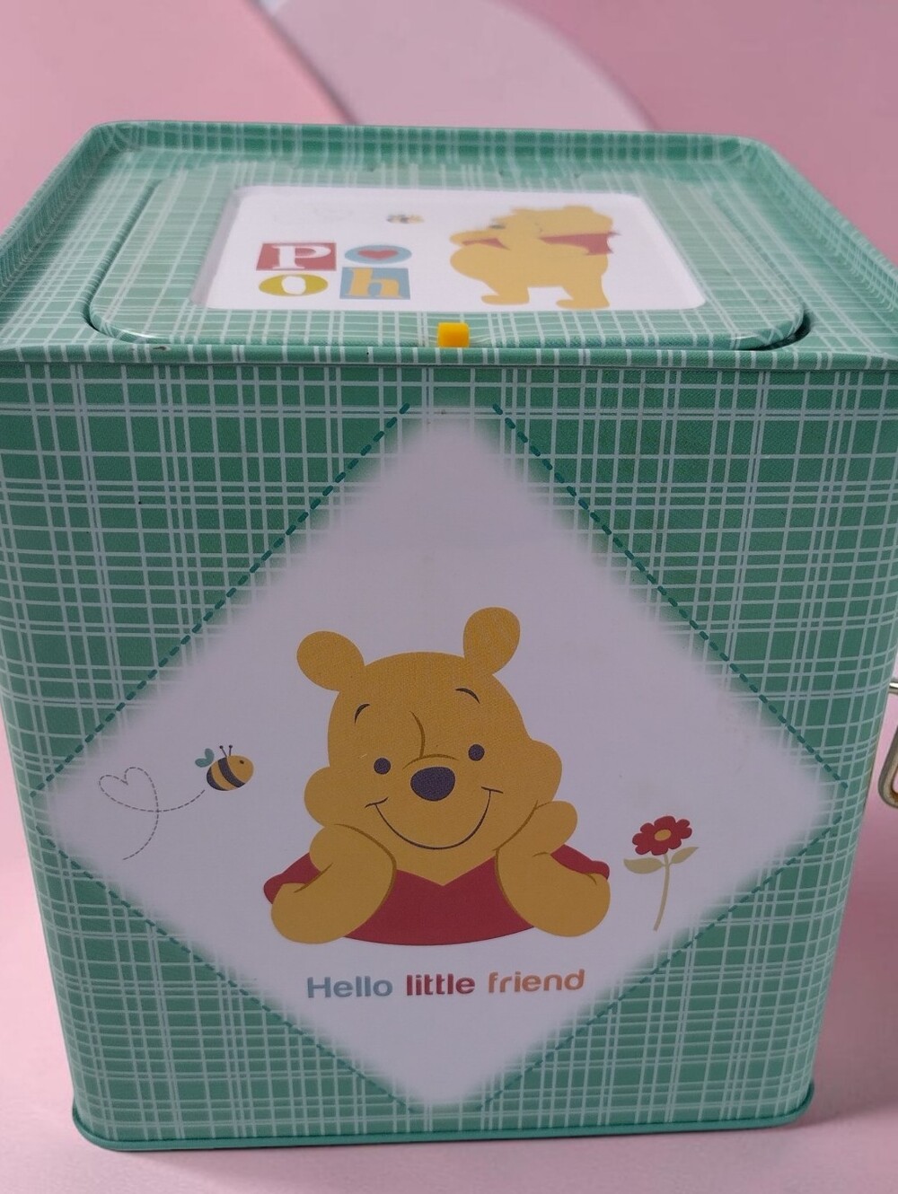 Disney Baby Winnie the Pooh Jack in the Box Wind Up Toy Peek A Boo
